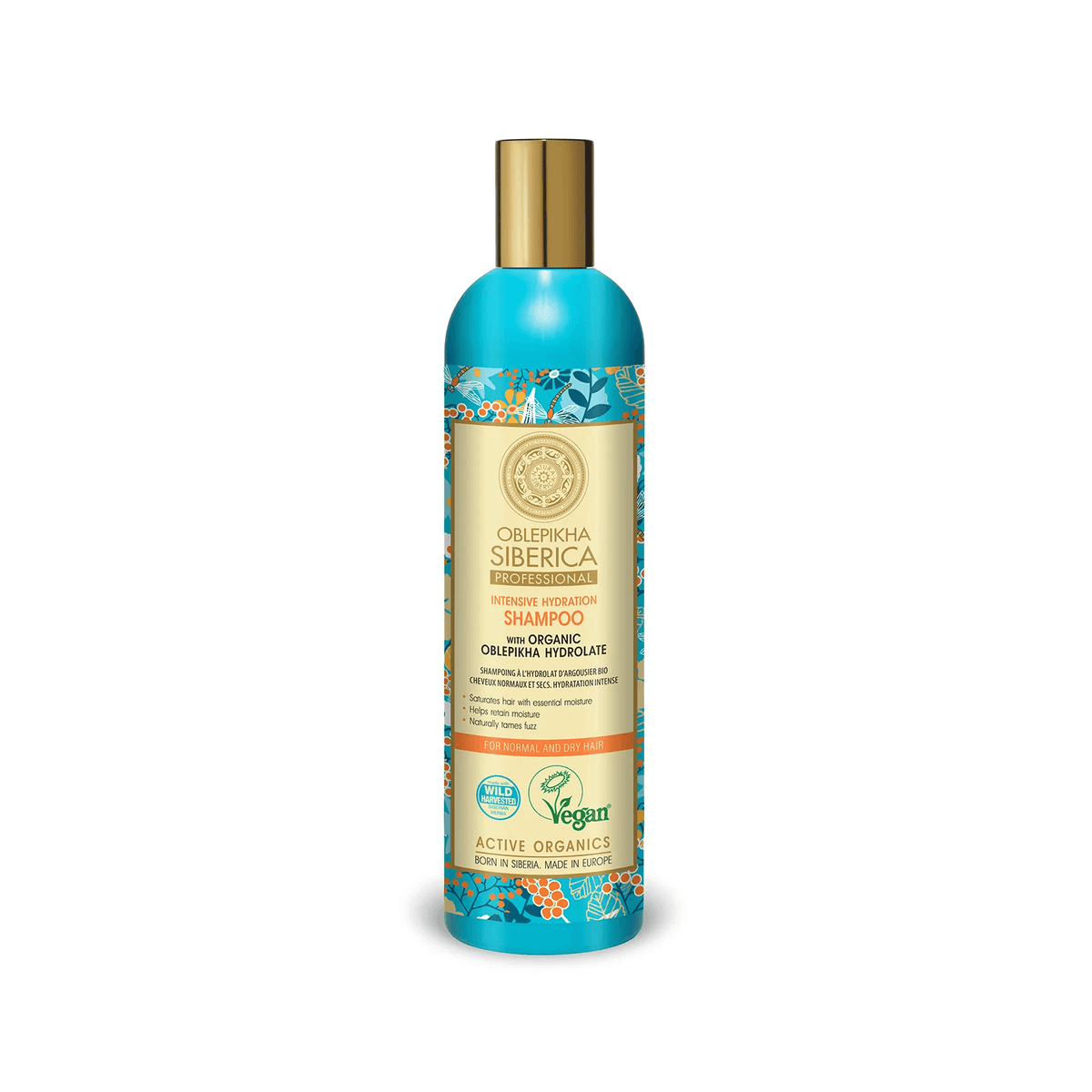 Shampoo with Organic Oblepikha Hydrolate For Normal And Dry Hair, 400 ml - Natura Siberica Kuwait