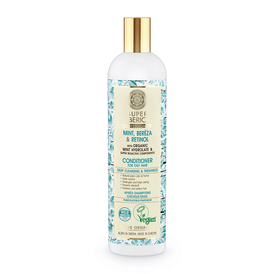 Super Siberica Mint, bereza & retinol. Conditioner for Oily Hair, 400 ml - Natura Siberica Kuwait