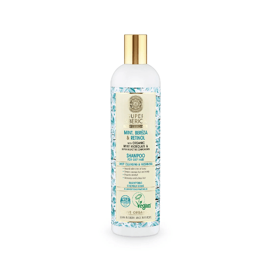 Super Siberica Mint, bereza & retinol. Shampoo for Oily Hair, 400 ml - Natura Siberica Kuwait