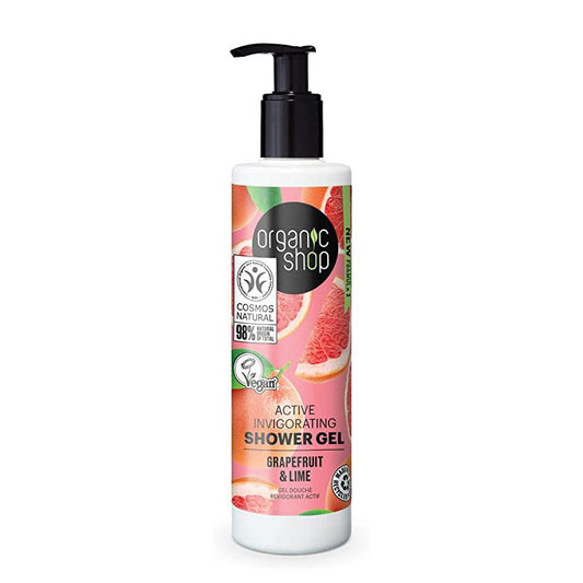 OS Active Invigorating Shower Gel Grapefruit and Lime, 280 ml - Organic Shop Kuwait