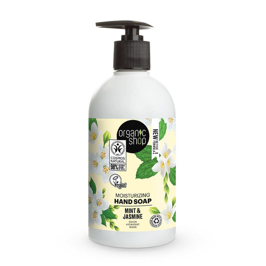 OS Moisturizing Hand Soap Jasmine and Mint, 500 ml - Organic Shop Kuwait