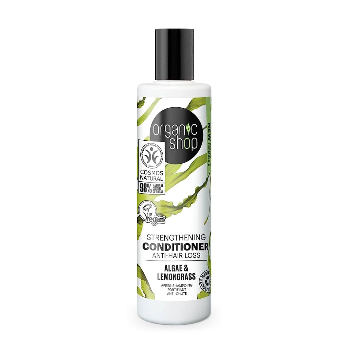 OS Strengthening Conditioner Anti-Hair Loss Algae and Lemongrass, 280 ml - Organic Shop Kuwait