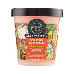 Organic Shop Body Desserts Tropical Mix Sculpting Body Scrub, 450 ml - Organic Shop Kuwait