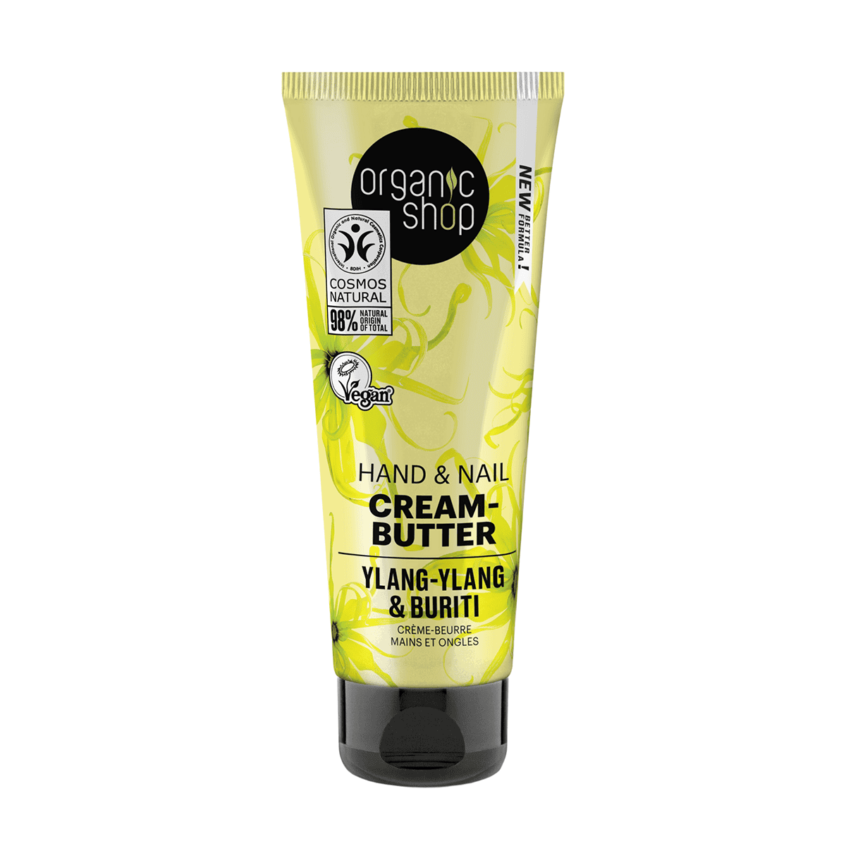 OS Hand & Nail Cream-Butter Ylang-ylang and Buriti, 75 ml - Organic Shop Kuwait