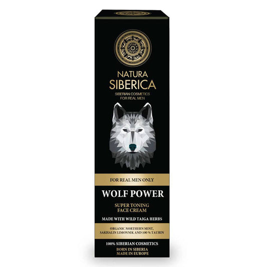 NS Men Super Toning Face Cream Wolf Power, 50 ml - Natura Siberica Kuwait