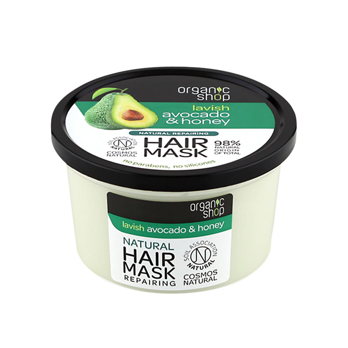 Organic Shop Avocado & Honey hair mask, 250 ml - Organic Shop Kuwait