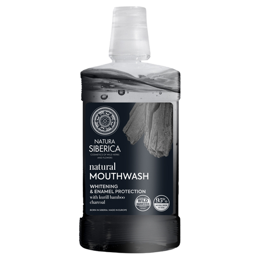 NS. Natural Mouthwash with BAMBOO CHARCOAL, 520 ml - Natura Siberica Kuwait