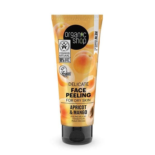 OS Delicate Face Peeling for dry skin Apricot and Mango, 75 ml - Organic Shop Kuwait