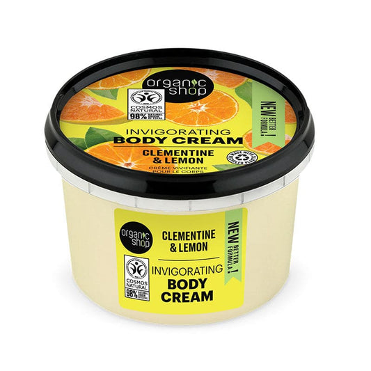 OS Invigorating Body Cream Clementine and Lemon, 250 ml - Organic Shop Kuwait