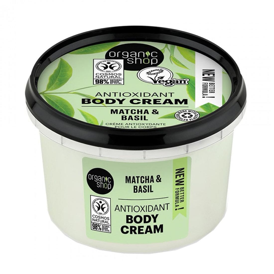 OS Antioxidant Body Cream Matcha and Basil, 250 ml - Organic Shop Kuwait