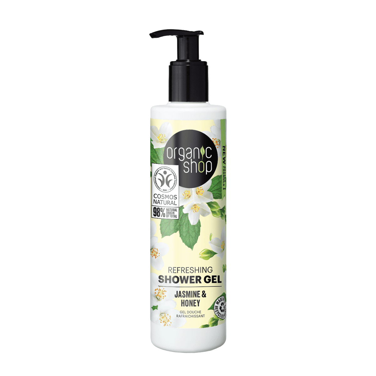 OS Refreshing Shower Gel Jasmine and Honey, 280 ml - Organic Shop Kuwait