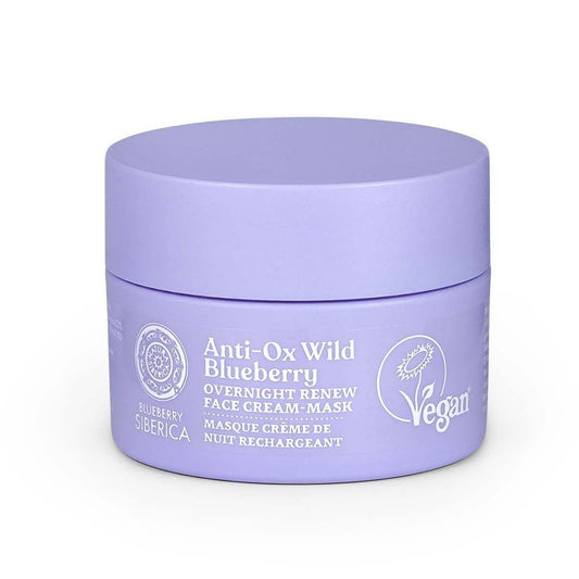 Anti-OX Wild Blueberry. Overnight renewing face cream-mask, 50 ml