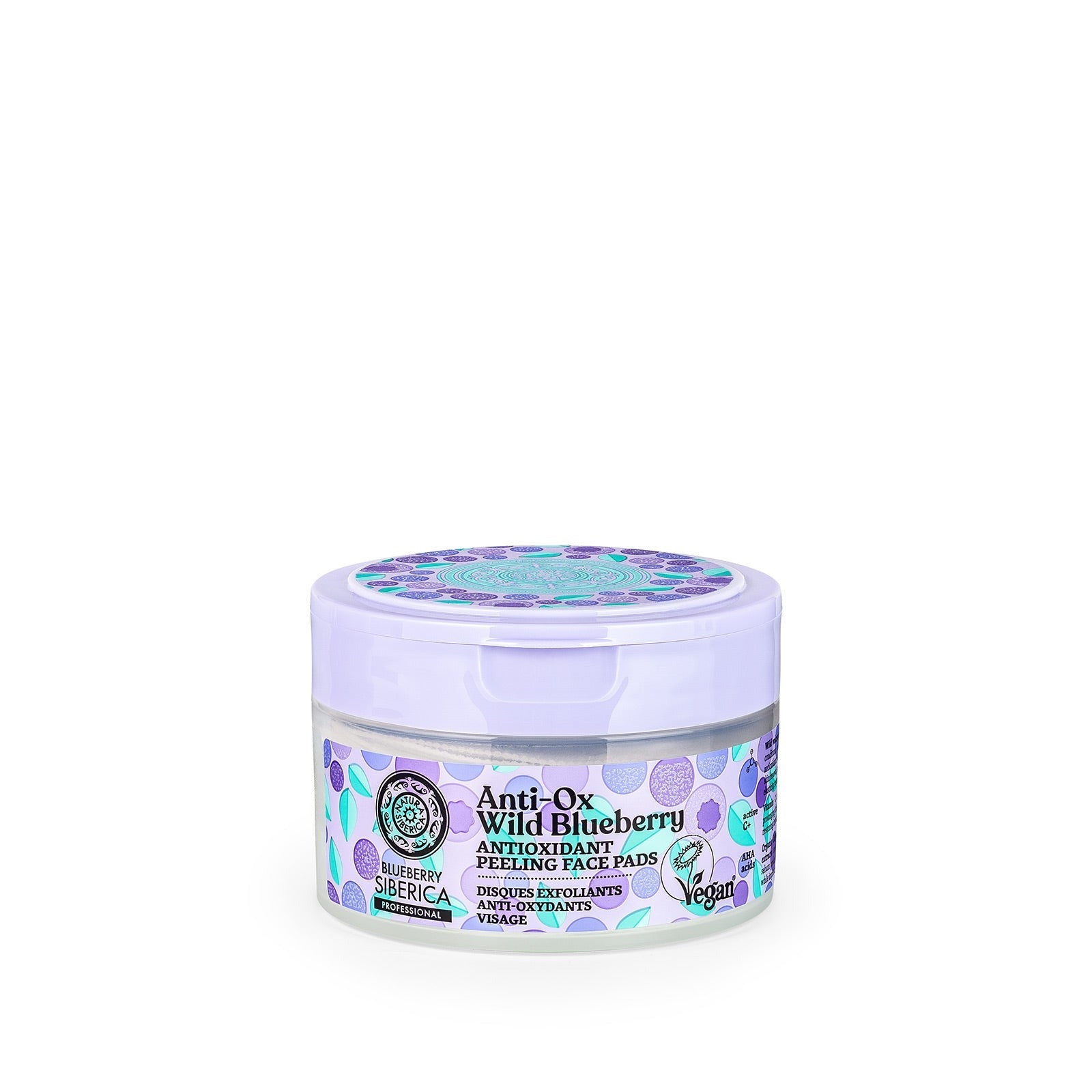 Anti-OX Wild Blueberry. Antioxidant peeling face pads, 20 pcs