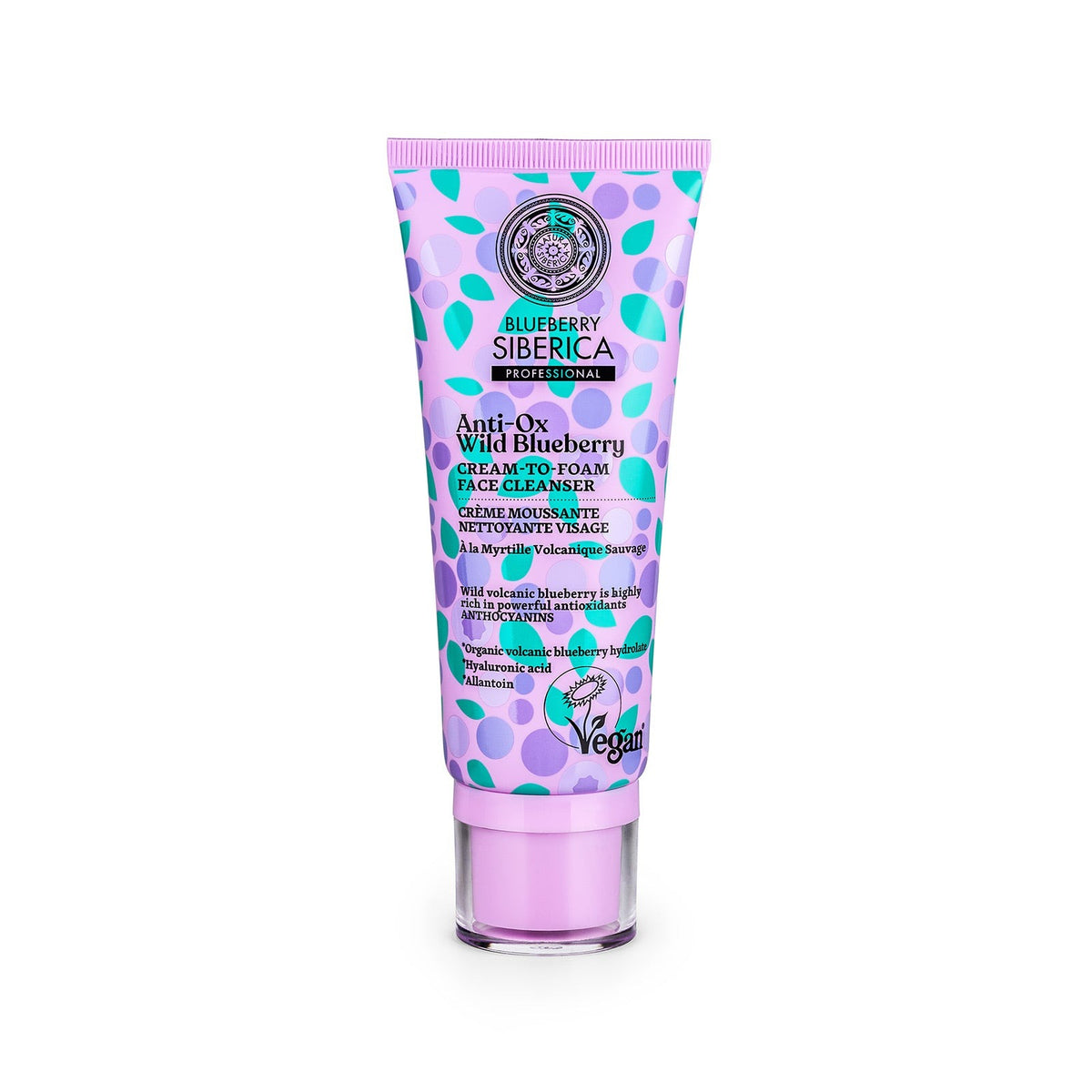 Anti-OX Wild Blueberry. Cream-to-foam face cleanser, 100 ml